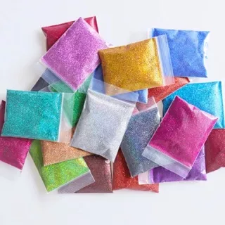 Bubuk Gliter isi 15gram - Bubuk Glitter - Glitter Bubuk - Bubuk Kuku - Bubuk Kilap