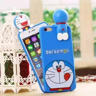 Case Doraemon Oppo F5 F1 F3 Plus A37 Casing Karakter 3D Silikon Lucu