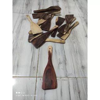 Sutil kayu / sendok kayu / sodet kayu / spatula kayu sonokeling /sutil teflon sonokeling