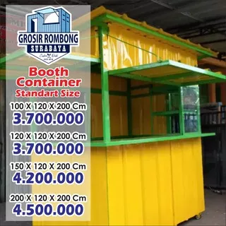 BOOTH CONTAINER STANDART SIZE | GROSIR ROMBONG | PROMO