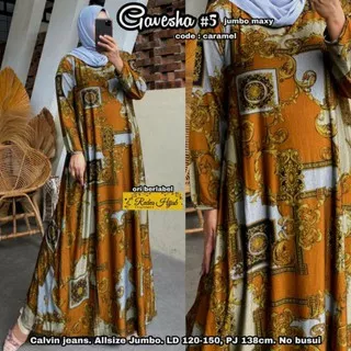 Gamis Calvin Jeans Jumbo Terbaru Ori Solo CCC Gavesha Maxy by Redea Hijab