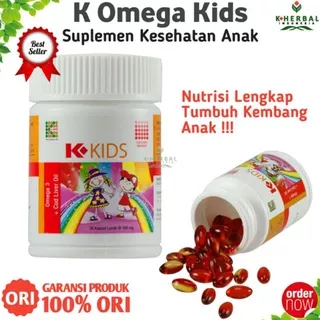 Original Kids K Link Minyak Ikan Kod Omega 3 + Vitamin A & D Suplemen Nutrisi Tumbuh Kembang Anak