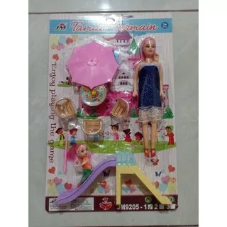 mainan taman bermain + barbie 9205-1