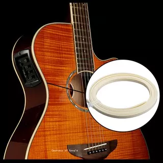 List Strip Side Inlay Edging Binding Body Gitar Ivory