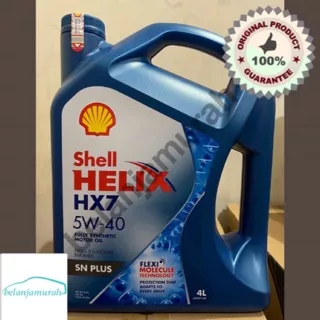 Oli Shell Helix HX7 SAE 5w-40 Full Synthetic Galon / 4 Liter 100% ASLI