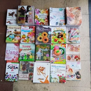 obral Buku murah // ketrampilan // kerajinan // Kreasi // Sulam // Rajut // batik // keterampilan // hantaran // busana // napkin folding