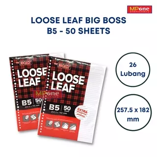 Loose Leaf / Isi Binder / Ukuran B5 Big Boss 50 Sheets