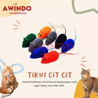 TIKUS CIT CIT - Mainan Kucing Interaktif Bentuk Tikus Bunyi Cit Cit Cat Toys