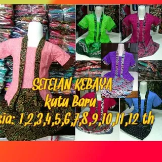 ?kab? *TERMURAH* KUTU BARU ANAK USIA 1,2,3,4,5,6,7,8,9,10,11,12 TAHUN SETELAN KEBAYA BATIK 