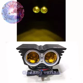 Lampu Tembak Sorot LED ULTRAFIRE BURUNG HANTU OWL Mini 2 Mata 20 Watt 3 Mode Cree Ultrarare Cahaya Kuning
