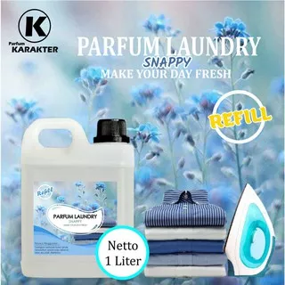 Termurah | Bisa Cod | Parfum Laundry Aroma Snappy Pewangi Pakaian 0,5 Liter dan 1 Liter