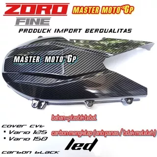 cover CVT vario 150 vario 125 carbon black Tutup CVT karbon Vario 150 / 125 LED ZORO fine