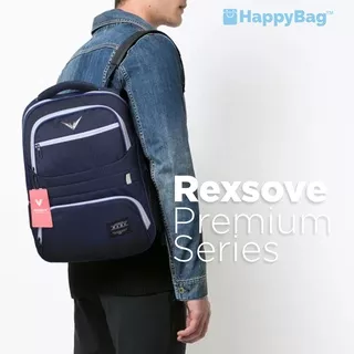 Tas Sekolah Pria Rexsove Warna Hitam Bakcpack SMP SMA Kuliah Kerja Premium Bahan Tebal Kuat Awet Terbaru Free Raincover Bisa COD Tas Sekolah Hangout Keren Kualitas Exsport Kuat Beban Berat Muat Buku Paket Buku Tema Laptop 17 inch