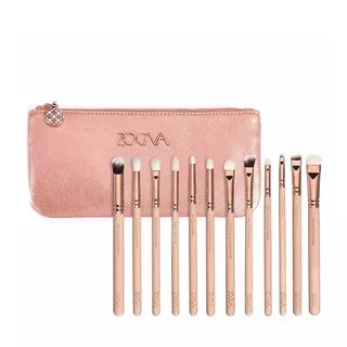 Makeup Brush Premium Set Original Rose Gold 12pcs For Eyes