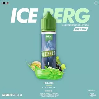 Liquid Iceberg Blackdew 60ML 3MG By HEX Juice ELiquid Premium Liquid Original Vaporizer