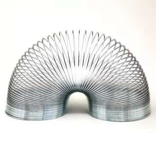 Metal Slinky Anti Stress - Silver