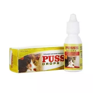 PUSSY DROPS - obat vitamin anak kucing no nutri plus gel minyak ikan
