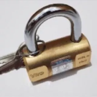 Gembok VIRO Balok 50mm Asli 102 / Kunci Gantung Bulat Kuningan 50 mm / Brass Rectangle Padlock Italy