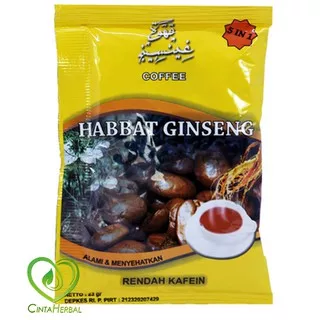 Kopi Herbal - Habbat Ginseng Coffee 5 in 1 - Minuman Kesehatan- SACHET