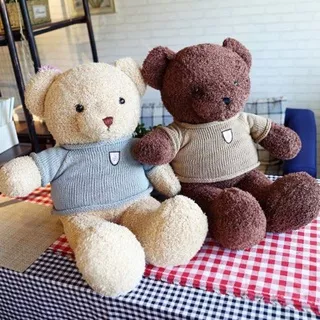 Boneka Teddy Bear Sweater Boneka Beruang Lucu