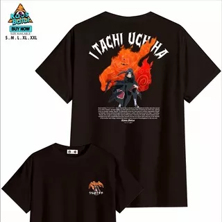 Kaos Baju Anime Naruto X Itachi Uchiha & Susanoo Sharingan Uchiha Clan-kaos.batur