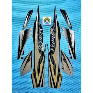 STRIPING VEGA R NEW 2008 2009 HITAM SILVER STIKER MOTOR YAMAHA VEGA R TERLARIS TERBAIK