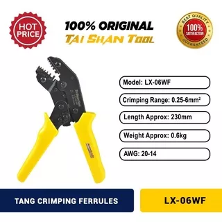 Tang Crimping Ferrules 0.25 - 6 mm TaiShan Tang Press Skun LX 06 WF