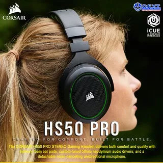 Corsair HS50 Pro Stereo Gaming Headset - Green