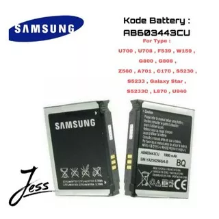 Battery Batre Baterai Samsung W159 Z560 A701 C170 L870 / AB603443CU