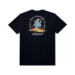 Threadzero - Anchor Black | T-shirt Pria | Kaos Pria | T-shirt Unisex