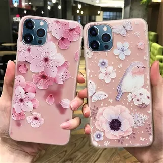 iPhone 12 11 13 Pro Max 12 13 Min 6 6s 7 8 Plus X Xr Xs Max Printed Floral TPU Soft Phone Case Cover