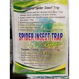 SPIDER INSECT TRAP/ perangkap kutu kebul, kaper dan serangga isi 20 lembar