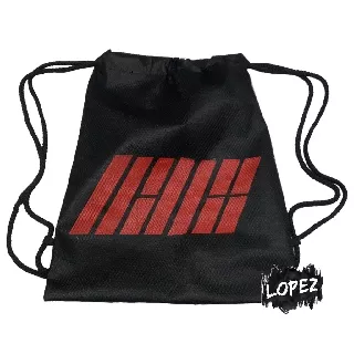 Tas Jaring Ikon / DrawStringBag Kpop IKONIC / String Bag IKON Bobby Jay Ju-ne Song DK Chan Lopez