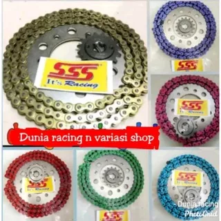 Gear Set SSS Gir set sss 415 Vixion MX King R15 RX King Xabre MX 135 Jupiter Vega R Smash F1ZR Byson Gear Racing Gir Racing Gear Yamaha Gir Depan Belakang Gir SSS Gir Original SSS