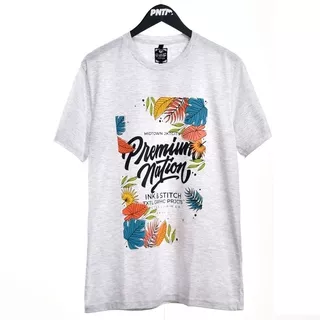 Premium Nation Original Tshirt - SPECIAL /  Kaos Pria Lengan Pendek Abu Misty