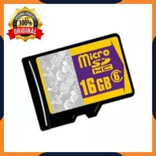 KARTU MEMORI MICROSD V-GEN VGEN VIGEN 16GB 16 GB CLASS 6 48MB/S (MICRO MIKRO SD VGEN MEMORY HP)