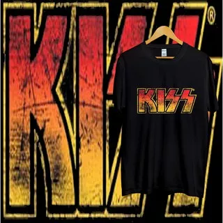 KISS LOGO TEES BAND MERCH BEST TSHIRT MUSIK KAOS ATASAN BAJU WANITA/PRIA