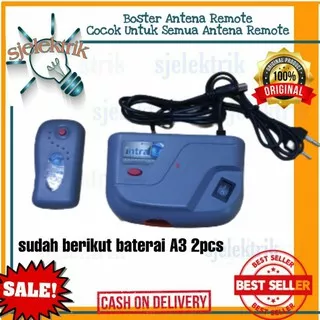 Boster Antena TV / Booster Antena tv remote bonus baterai antena remot INTRA BOSTER PENGUAT SINYAL