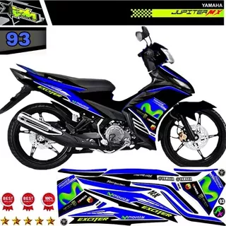 Decal Sticker Striping Variasi Jupiter Mx 135 New 2011-2016 - Jupiter Mx 135 New 5Speed - Jupiter Mx 2011 Keatas - NJMX | MOVISTAR | Yamaha Spark 135/Yamaha Exciter R 135/Yamaha LC 135/Yamaha Sniper 135/Yamaha CryptonX 135 ?³