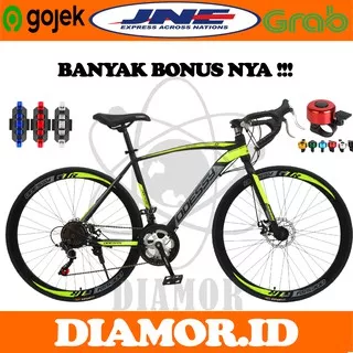 Sepeda Balap Roadbike ODESSY MT 1010S 700C Steel 14 Speed Rem Cakram