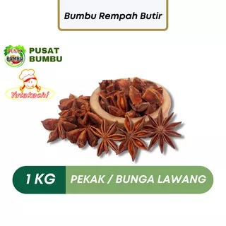 Pekak Bunga Lawang 1Kg Yutakachi / Bunga Lawang Utuh / Pekak Utuh / Whole Star Anise / Bumbu Rempah / Pusat Bumbu Herbal