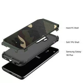 Hotelcase - Samsung Glaxy J4 2018 Case Army Shockproof Dual Layer Hardcase