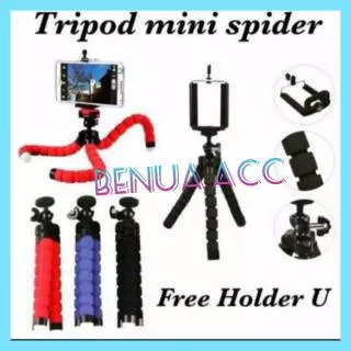 Gorilla pod spider flexible mini tripod plus holder hp