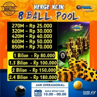 KOIN 8 ball pool ( MURAH )