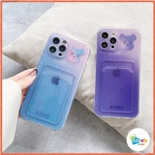?Ready Stock? iPhone 13 12 11 Pro Max 12 Mini XS Max XR X 8 7 Plus 6s 6 Plus Case Kaws Card Package Phone Case Silicon Soft Protective Cover