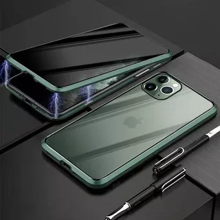 Case iPhone 11 Pro Max 6 6S 7 8 Plus X XR Xs Max Prevent voyeur glazing Magnetic metal hard case iphone 11