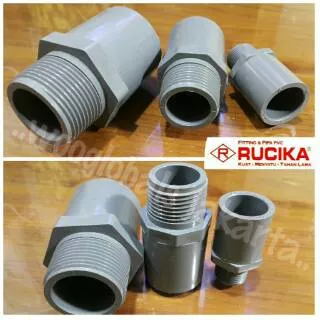 SOK DRAT LUAR 1 1/4 AW ASLI RUCIKA FITTING SOCK PVC 1 1/4 inch SAMBUNGAN KUAT TAHAN LAMA ORIGINAL