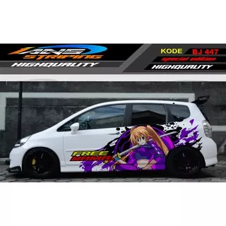 STICKER MOBIL JAZZ, AGYA, BRIO / DECAL STICKER MOBIL JAZZ, SWIFT / VARIASI STIKER MOBIL ANIME