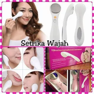 (Alat Pemijat Pengencang Kulit Wajah) Setrika Wajah Ion Elektrik Face Massager Pemijat SETRIKA WAJAH ION FACE MASSAGER Skin Care Seterika Muka Wajah