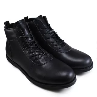 sepatu boots casual pria sauqi sperry kulit sapi asli keren bikers formal kerja kantor